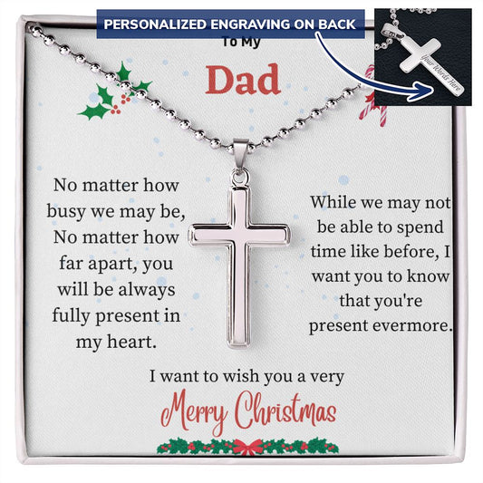 To  My Dad | Cross Necklace