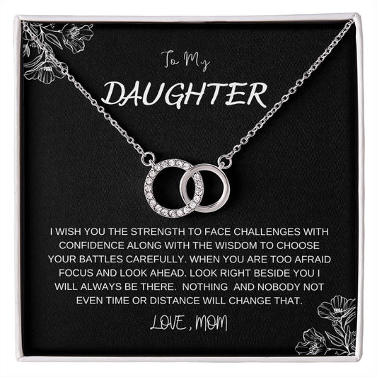 To My Courageous Daughter | Perfect Pair Necklace