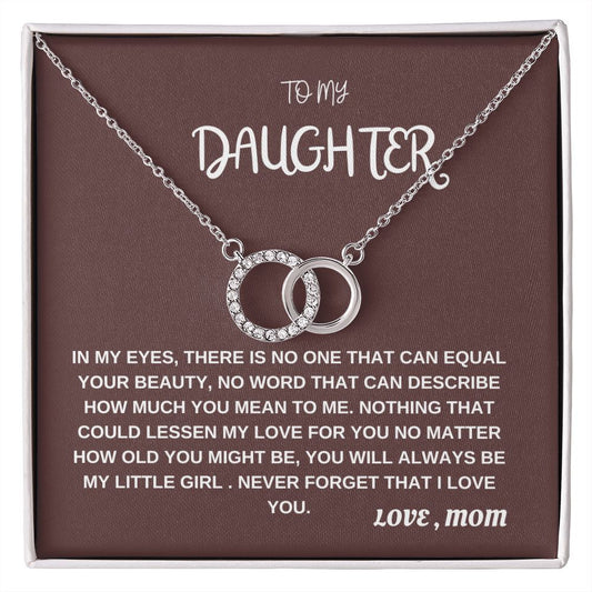 To My Darling Daughter  | Perfect Pair Necklace