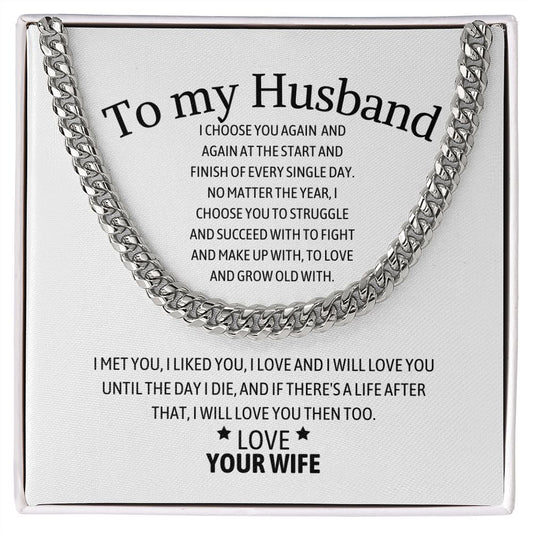 To My Husband | Cuban Chain
