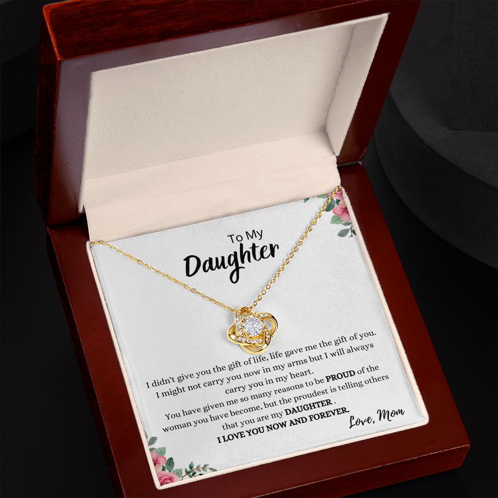 To My Adorable Daughter | Knot Love Necklace | Joyful Gift Place