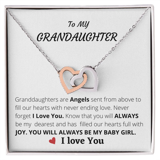 To My Granddaughter | Believe in Yourself- Love knot Necklace