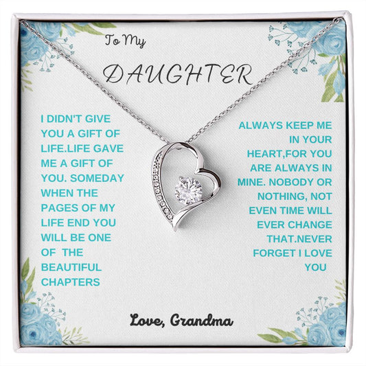 To My daughter | Proud To Grandma | Forever Love Necklace